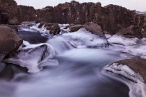 32 Cascata di ghiaccio nel Parco Nazionale di ThingvelLir