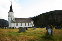 46 Una delle 4 antiche chiese di legno rimaste intatte in Norvegia